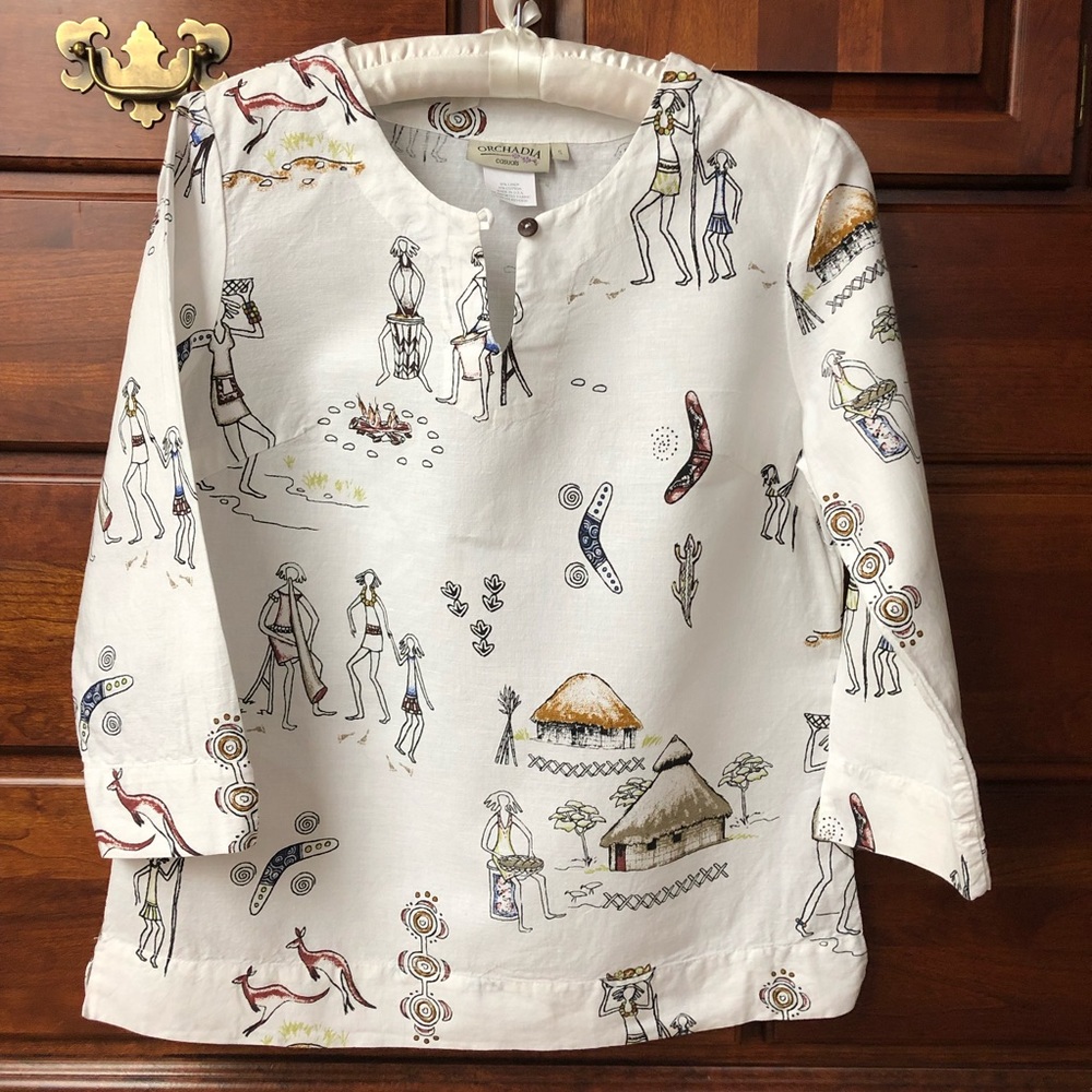 Orchardia linen top